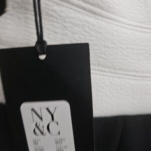 New York & Company Black and White Mini Dress